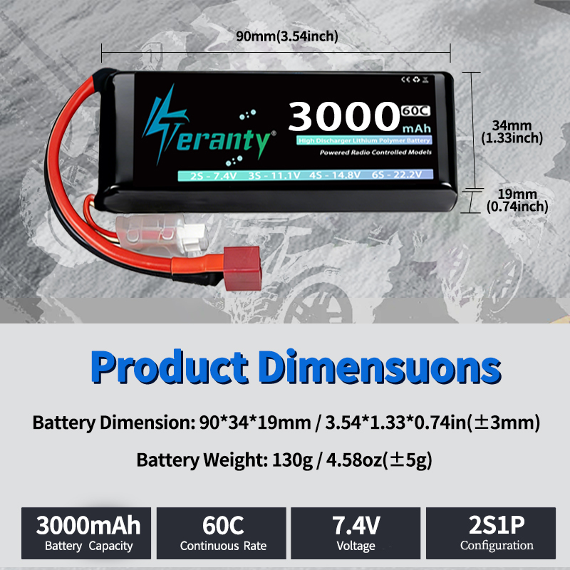 Batterie Lipo TERANTY 2S 3000m - Drone Battery 3S avis et prix